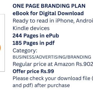 Home eBook One Page Branding Plan