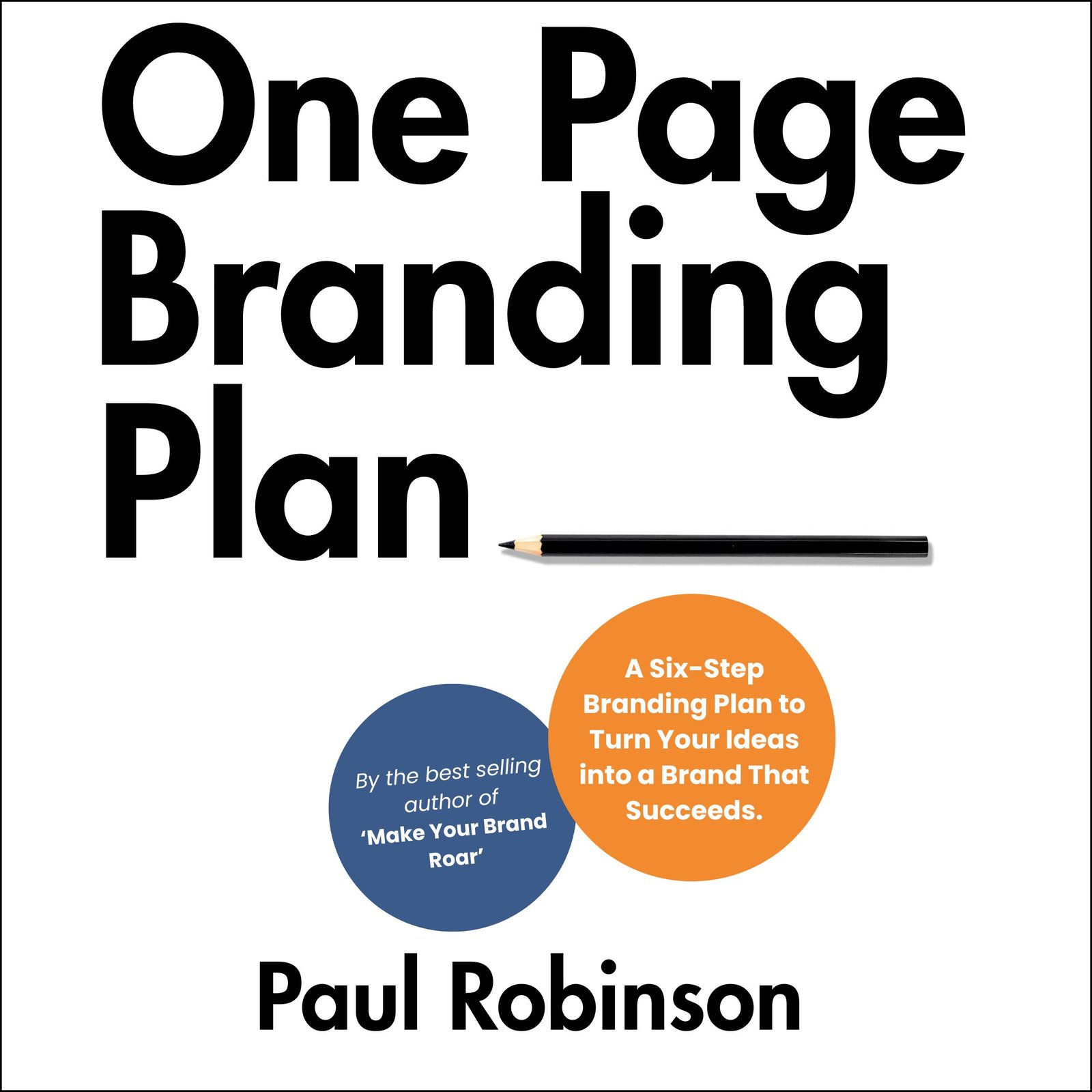 one page branding plan audio book by paul robinson